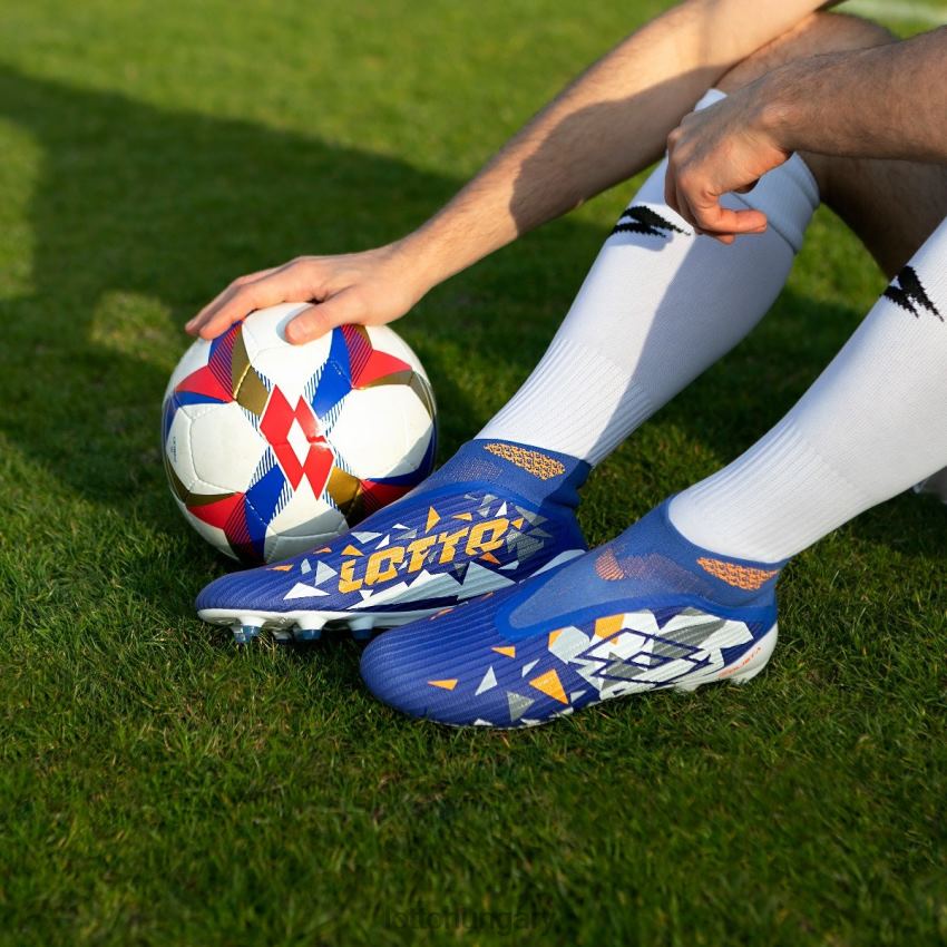 cipő Lotto solista 100 iv gravitációs fg amparo kék/teljes fehér/narancs ütem Férfi 22H2N151