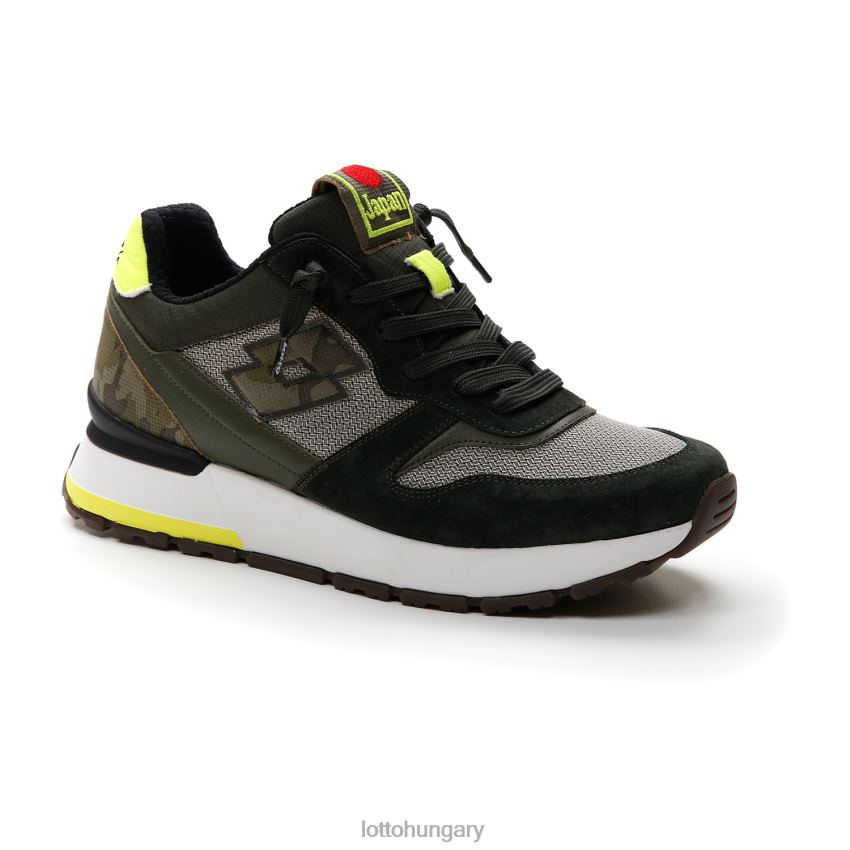 cipő Lotto tokiói ginza camo zöld gyanta/melegszürke 4u/szőlőlevél Férfi 22H2N24