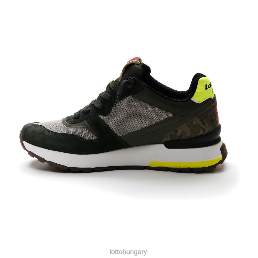 cipő Lotto tokiói ginza camo zöld gyanta/melegszürke 4u/szőlőlevél Férfi 22H2N24