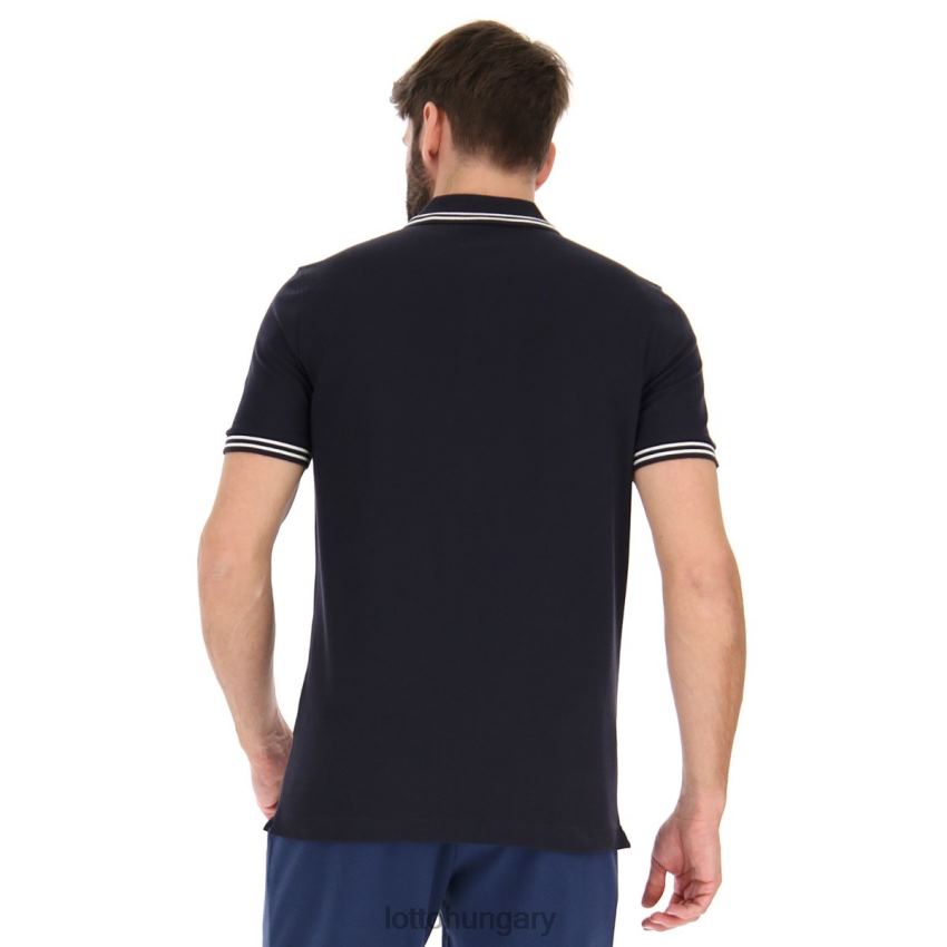 ruházat Lotto póló classica sötétkék/világos fehér Férfi 22H2N555