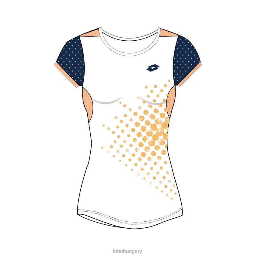 ruházat Lotto felső g iv póló 1 fényes fehér/narancssárga ütem gyerekek 22H2N1162