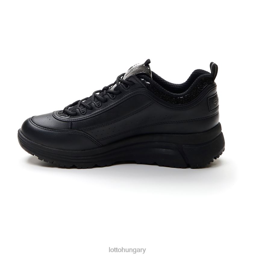 cipő Lotto love ride prime iii glitter w csupa fekete/gravitációs titán nő 22H2N726