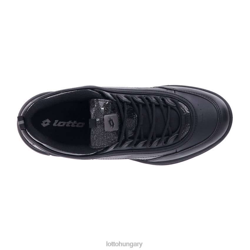 cipő Lotto love ride prime iii glitter w csupa fekete/gravitációs titán nő 22H2N726
