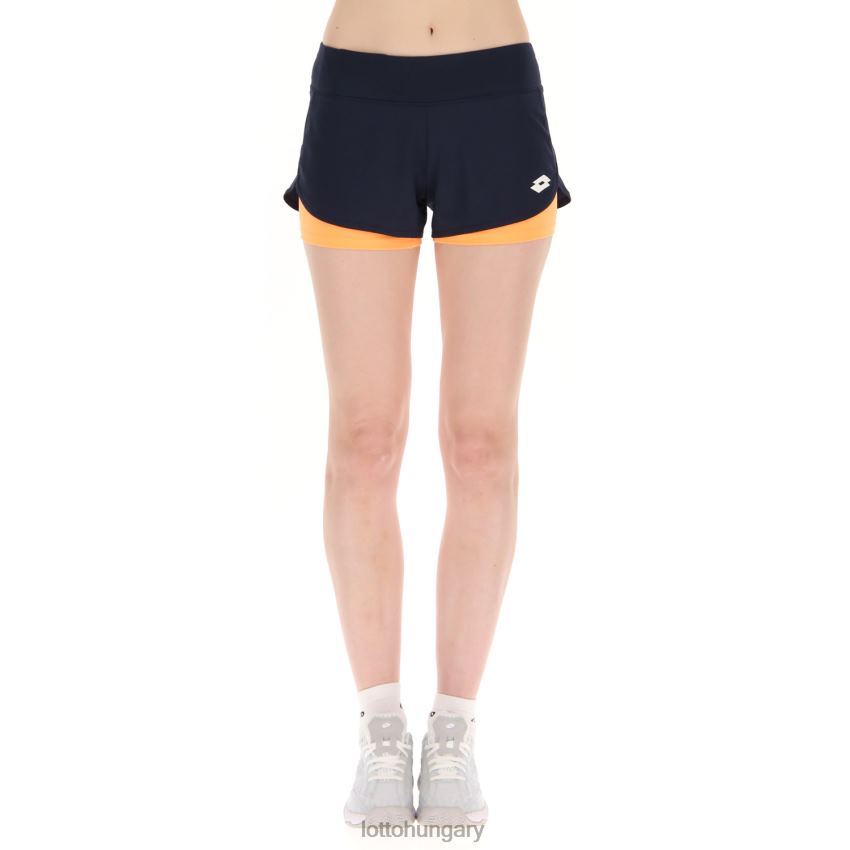 ruházat Lotto felső w iv rövid sötétkék/narancs ütem nő 22H2N1022